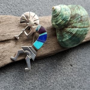 Native American Kokopelli Sterling Pin/Pendant